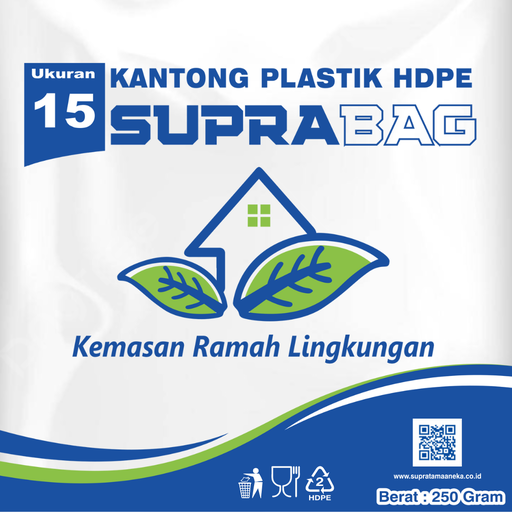[35.002.00013] KANTONG PLASTIK HD TRANSPARAN 0.03 X 25/15 X 30