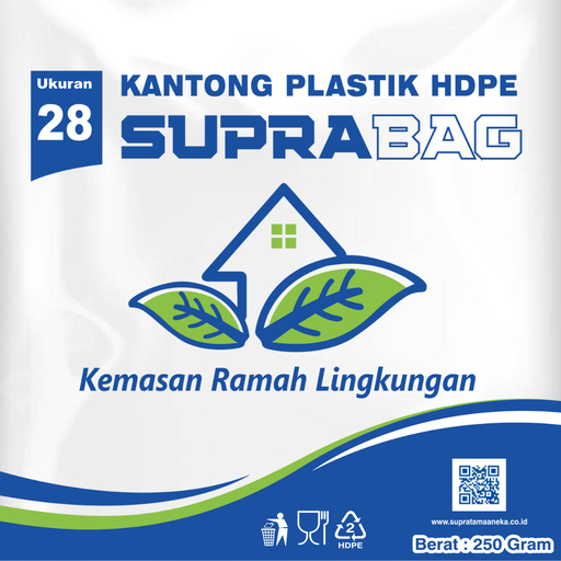 [35.002.00015] KANTONG PLASTIK HD TRANSPARAN 0.03 X 40/28 X 50